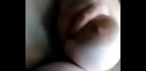  Young girl playing with TITS